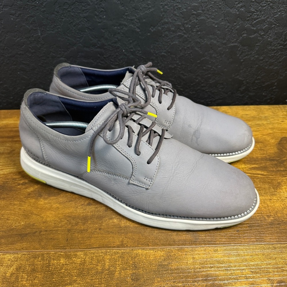 Cole Haan Grand 360 C30691 Grey Leather Oxford Shoes Mens Size 13M